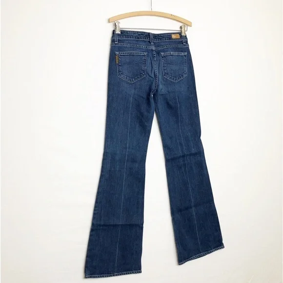 PAIGE Dark Blue Boot Cut Jeans - Picture 9 of 12
